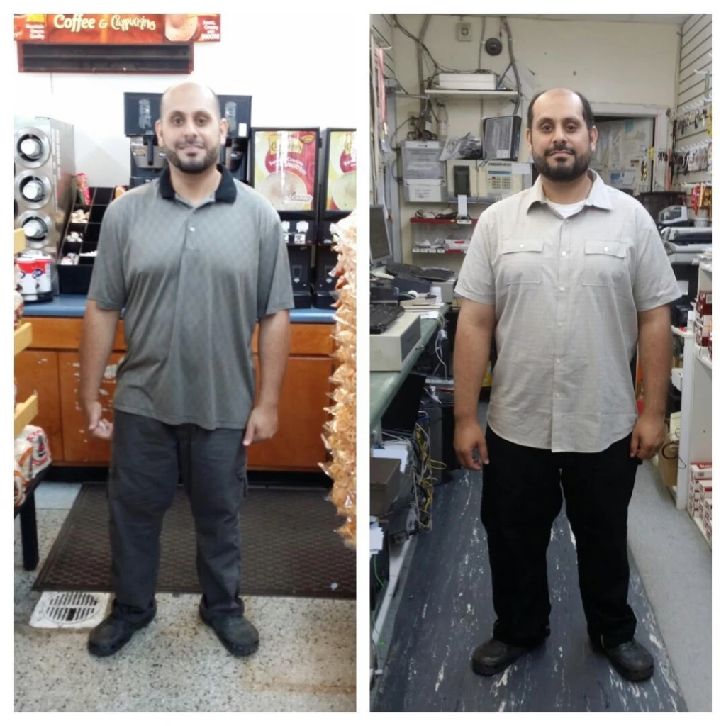 Mo — before and after